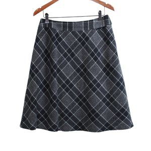 Laura Petites Grey Plaid Mini Skirt